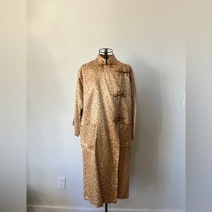 Vintage Asian Floral Brocade Coat/Tunic